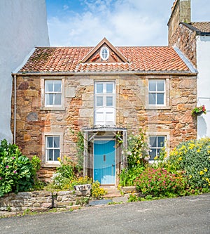 Scenic sight in Crail, small fishermen village in Fife, Scotland.