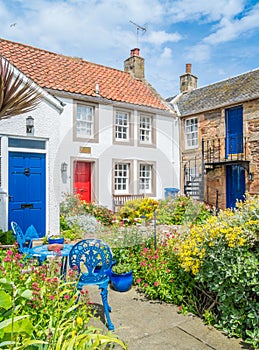 Scenic sight in Crail, small fishermen village in Fife, Scotland.