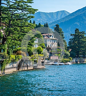 Scenic sight in Moltrasio, on Lake Como, Lombardy, Italy. photo