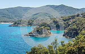 Scenic sight near Procchio in Elba Island, Tuscany, Italy