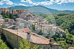 Scenic sight in Poggio Moiano, rural village in Rieti Province, Latium, Italy.