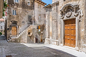 Scenic sight in Scanno, province of L`Aquila, Abruzzo, central Italy.