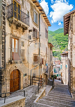 Scenic sight in Scanno, province of L`Aquila, Abruzzo, central Italy. photo