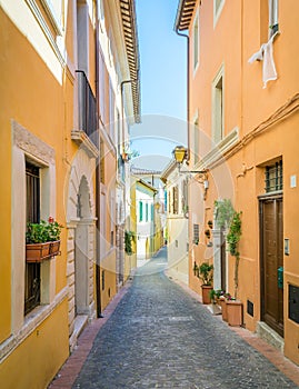 Scenic sight in Toffia, rural village in Rieti Province, Latium, Italy