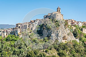 Scenic sight in Toffia, rural village in Rieti Province, Latium, Italy