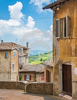 Scenic sight in Urbino, city and World Heritage Site in the Marche region of Italy.