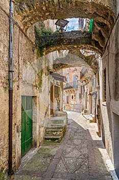 Scenic sight in Vico del Gargano, picturesque village in the Province of Foggia, Puglia Apulia, Italy. photo