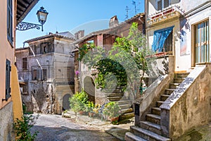 Scenic sight in the village of Carbognano, Province of Viterbo, Lazio, Italy.