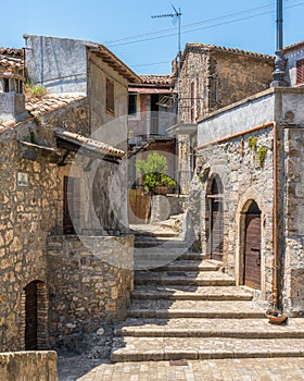 Scenic sight in the village of Castiglione in Teverina, Province of Viterbo, Lazio, Italy.