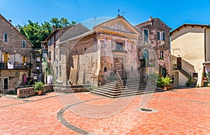 Scenic sight in the village of Vallerano, Province of Viterbo, Lazio, Italy.