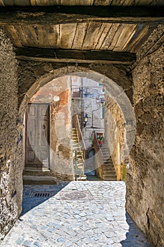 Scenic sight in the village of Vignanello, Province of Viterbo, Lazio, Italy.