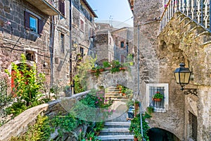 Scenic sight in the village of Vignanello, Province of Viterbo, Lazio, Italy.