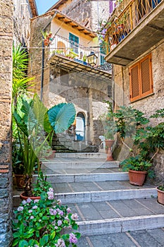 Scenic sight in the village of Vignanello, Province of Viterbo, Lazio, Italy.