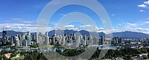 Scenic skyline of downtown Vancouver, BC, Canada