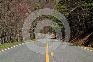 Scenic Skyline Drive makes its way through the Appalachian Mountains