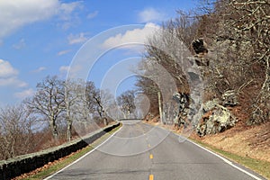 Scenic Skyline Drive makes its way through the Appalachian Mountains