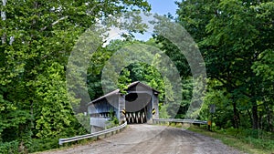 Scenic State road Covered bridge in Ohio