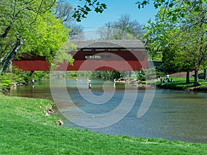 Scenic Stream - Covered Bridge - Summer Activities