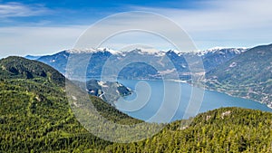 Scenic summer mountain hiking landscapes Canada