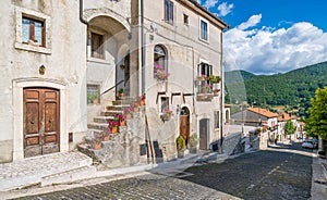 Scenic summer sight in Opi, beautiful village in Abruzzo region, Italy. photo