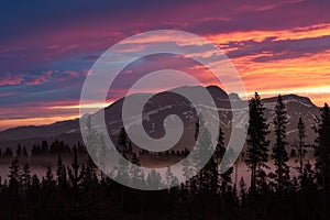 Scenic sunrise, Madison River, Wyoming Montana