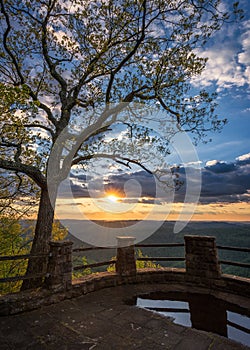 Scenic Sunset, Appalachian Mountains, Kingdom Come State Park, Kentucky