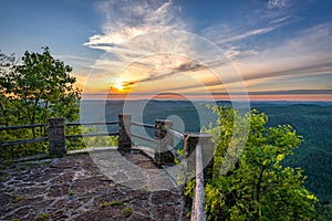 Scenic Sunset, Appalachian Mountains, Kingdom Come State Park, Kentucky