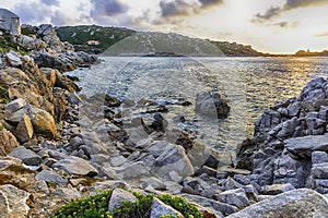 Scenic sunset over the sea, Santa Teresa Gallura, Sardinia, Italy