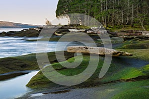 Scenic sunset view of the ocean from Roberts Memorial Park in Na