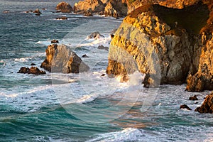 Scenic sunset view at Rocky Creek Point, California