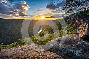 Scenic sunset, West Virginia, New River Gorge