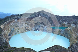 Scenic Three Colored Lakes Kelimutu, Ende photo