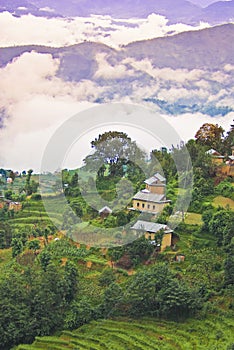 Scenic Tibetan landscape