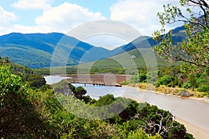 Scenic Tidal river at Wilson Promontory national park, Australia.