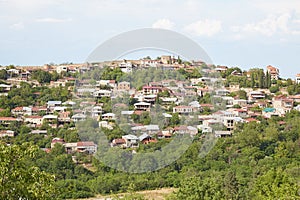 The scenic towen Sighnagi in eastern Georgia, famous for its wine