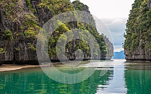 Scenic tropical island landscape, El Nido, Palawan, Philippines