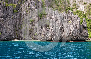 Scenic tropical island landscape, El Nido, Palawan, Philippines