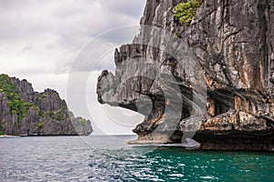 Scenic tropical island landscape, El Nido, Palawan, Philippines