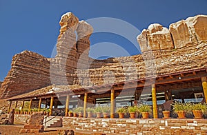 The twin rocks of Arches National Park.