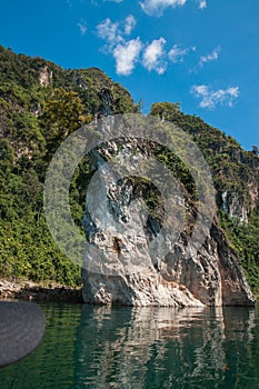 Scenic and unique landscape at Chieou Laan lake, Thailand