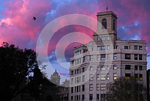 Scenic urban background