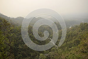 scenic valley view from buxa view point