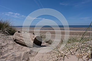 A Scenic view of Ainsdale Sands, Southport, Merseyside, Greater Manchester