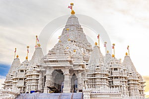 Scenic view of Akshardham Mahamandir temple at BAPS Swaminarayan Akshardham photo