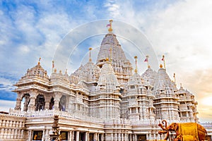 Scenic view of Akshardham Mahamandir temple at BAPS Swaminarayan Akshardham photo