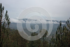 A scenic view from Almora, Kumaun, India