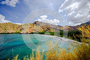 Scenic view of Anawangin Cove, Zambales, Philippines