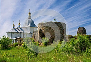 Scenic view of ancient Pidhoriansky monastery near Terebovlia, Ternopil region, Ukraine