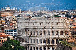 Scenic view of Ancient Roman Colosseum