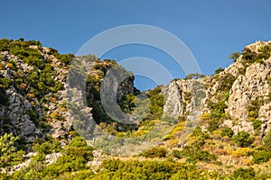Scenic view of Ano Verga near Kalamata city, Greece